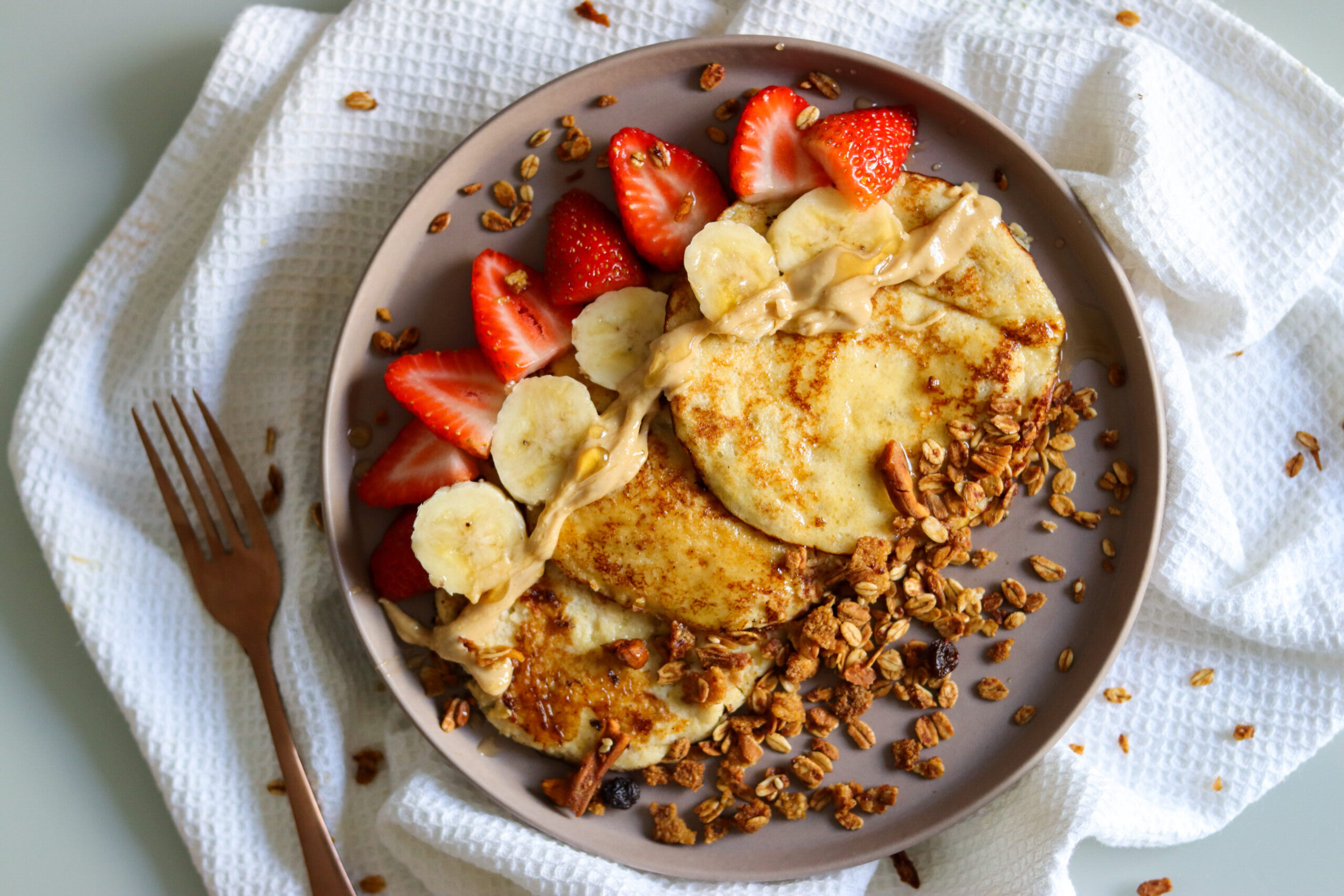 Panqueca de banana funcional