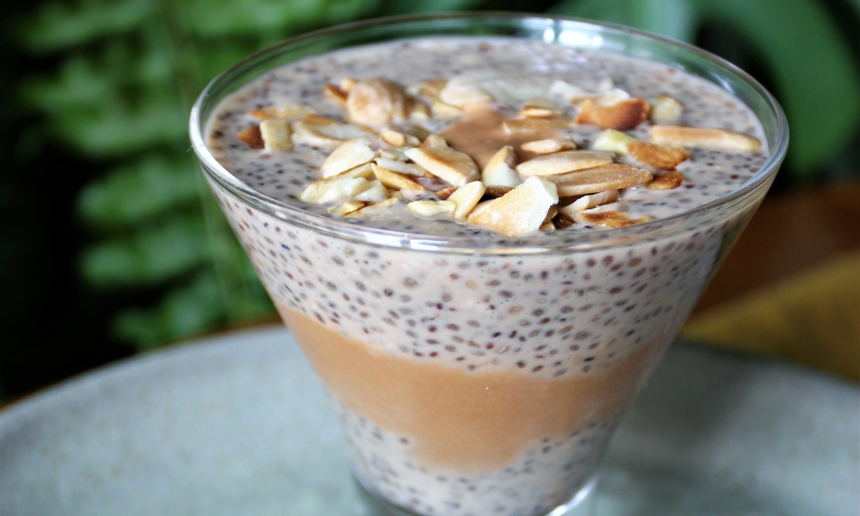 Chia pudding de doce de leite