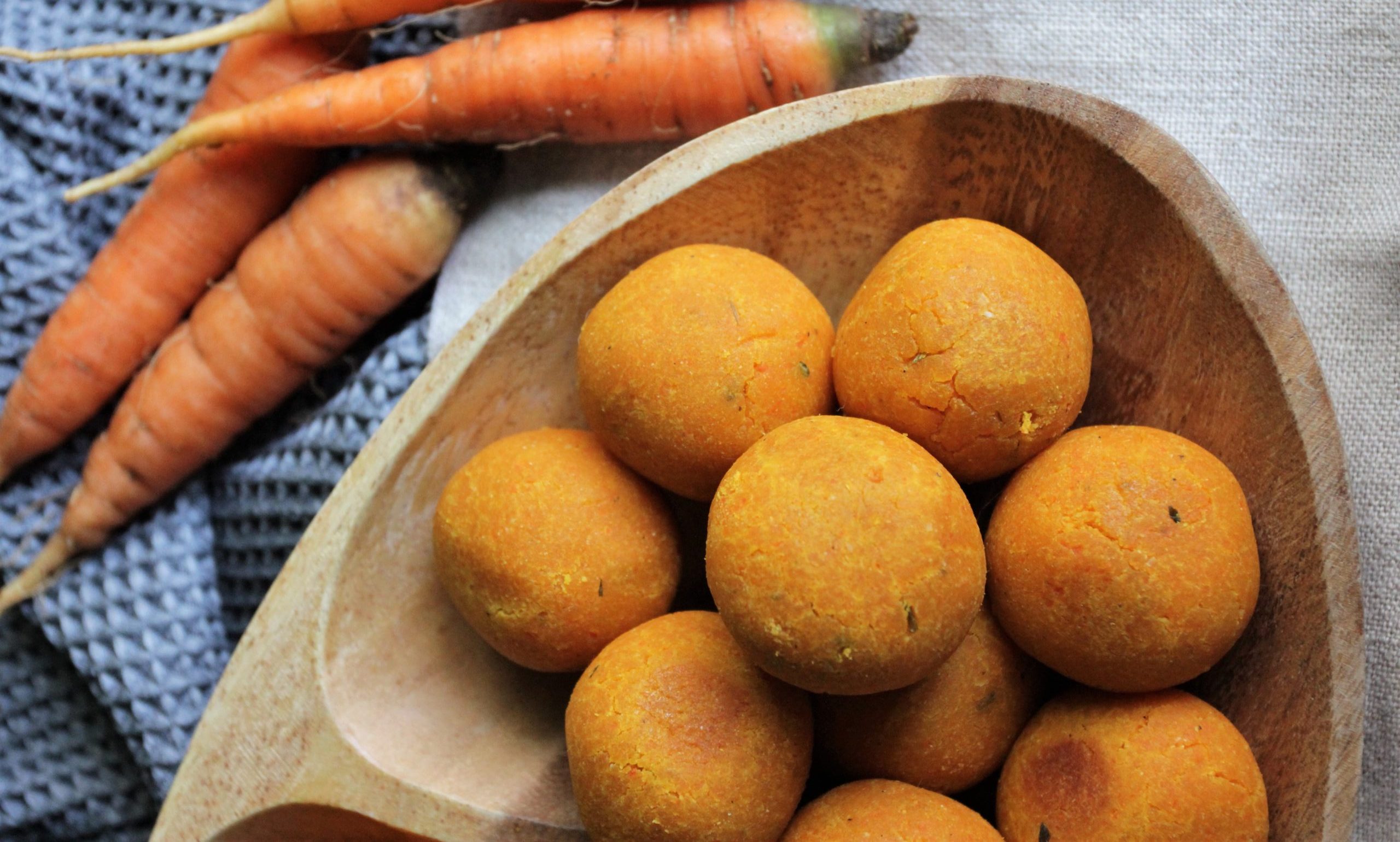 Croquete de cenoura de forno